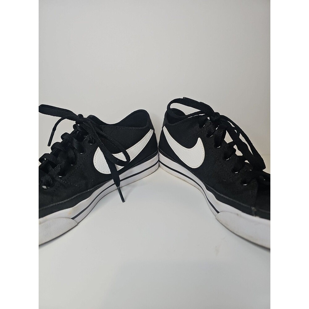 Nike Court Legacy Women's Canvas Sneakers Black/White CZ0294-001 Size 9.5 - Picture 3 of 7